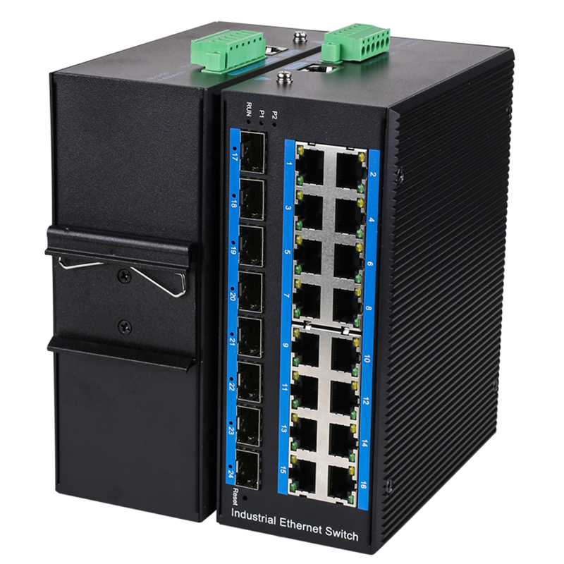 拓宾工业级管理型环网交换机 多光多电核心汇聚，构建可靠高效的千兆工业网络